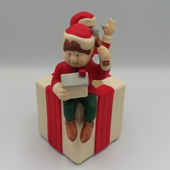 Partylite Santa's Elves Votive Holder Christmas Decor Holiday Gift Retired - Picture 1 of 11